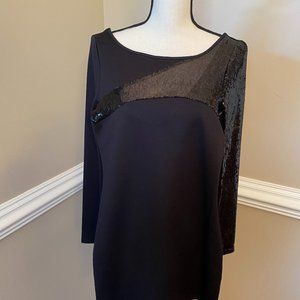 Kardashian Kollection Little Black Dress with Sequins